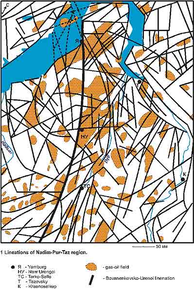 Lineation of Nadim-Pur-Taz region